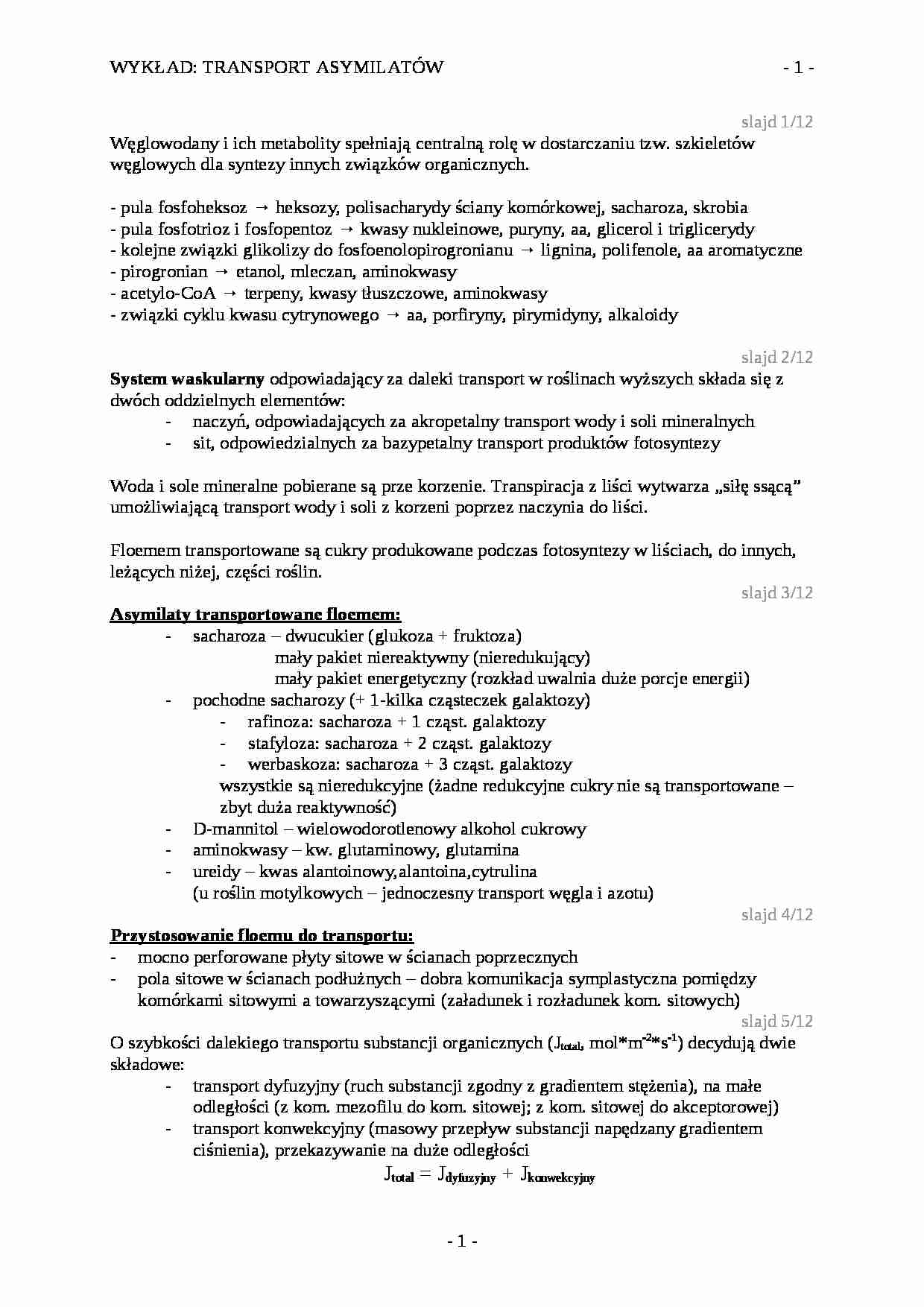 Biologia roślinna - wykład 8 - strona 1
