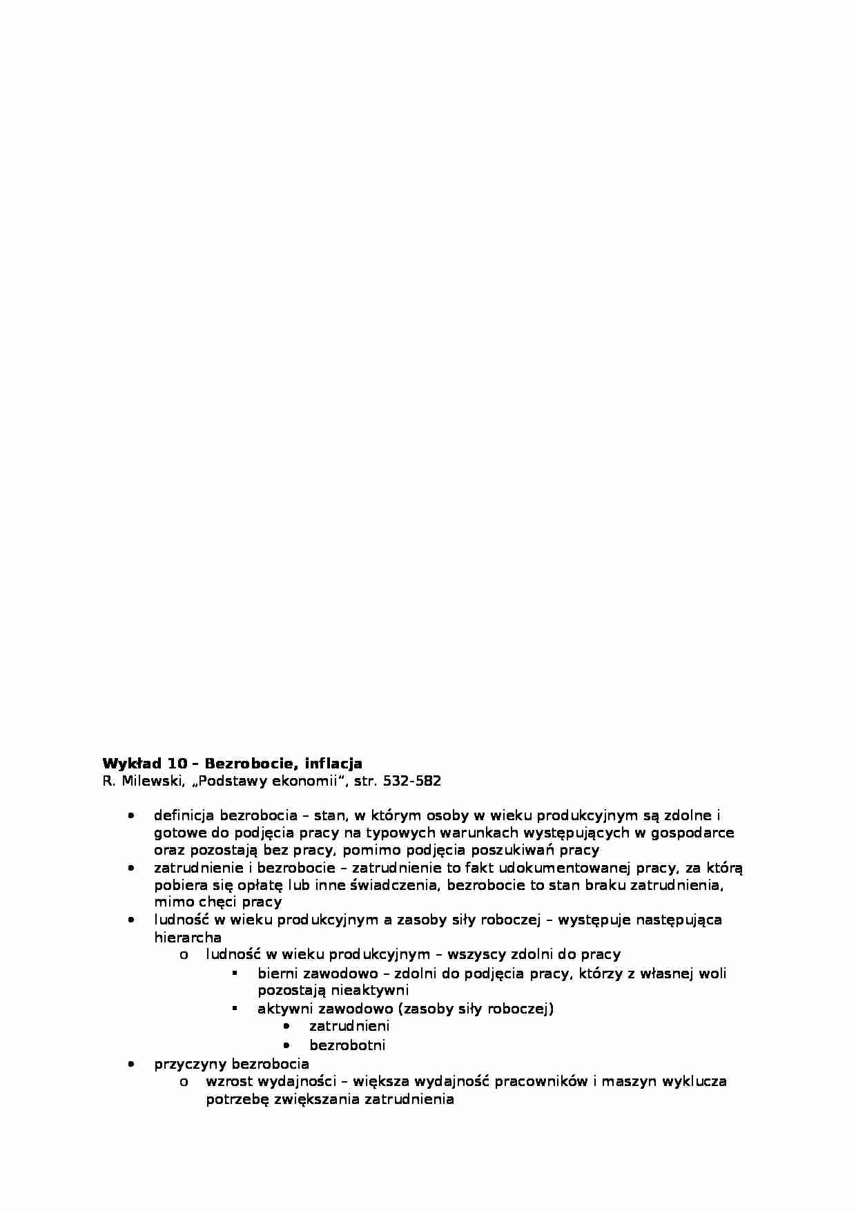 Ekonomia - bezrobocie, inflacja - strona 1