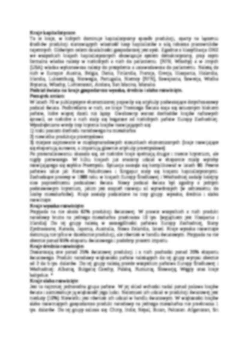 Ekonomiczno - społeczne podziały świata - strona 2