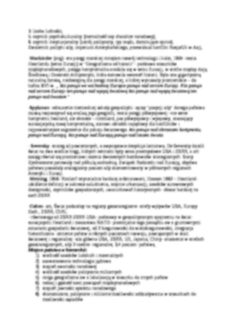Geopolityka, ekopolityka, globalizacja - strona 3