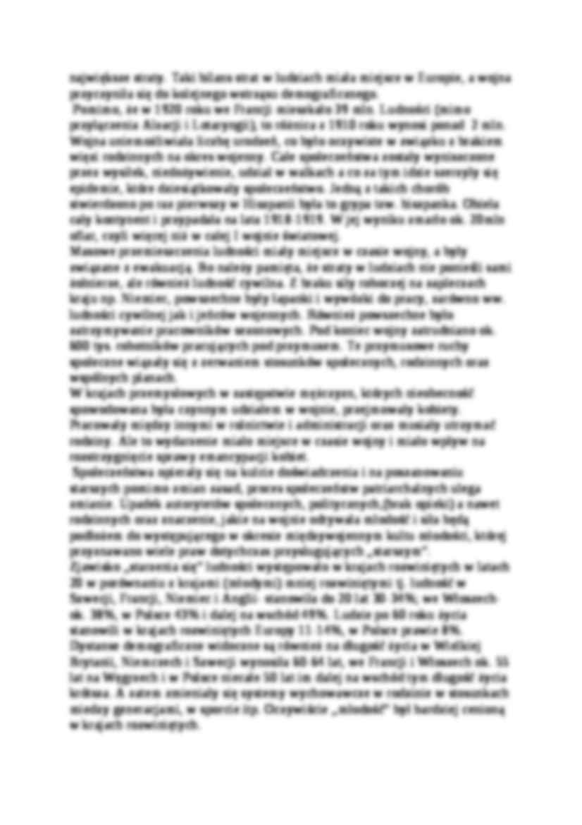 Demograficzno-społeczne skutki konfliktu po I wojnie - strona 2