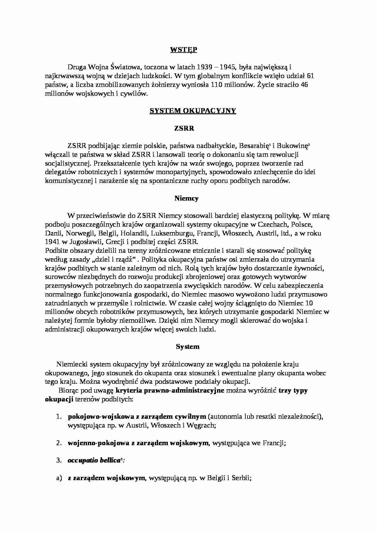 Europa pod rządami Hitlera  - strona 1