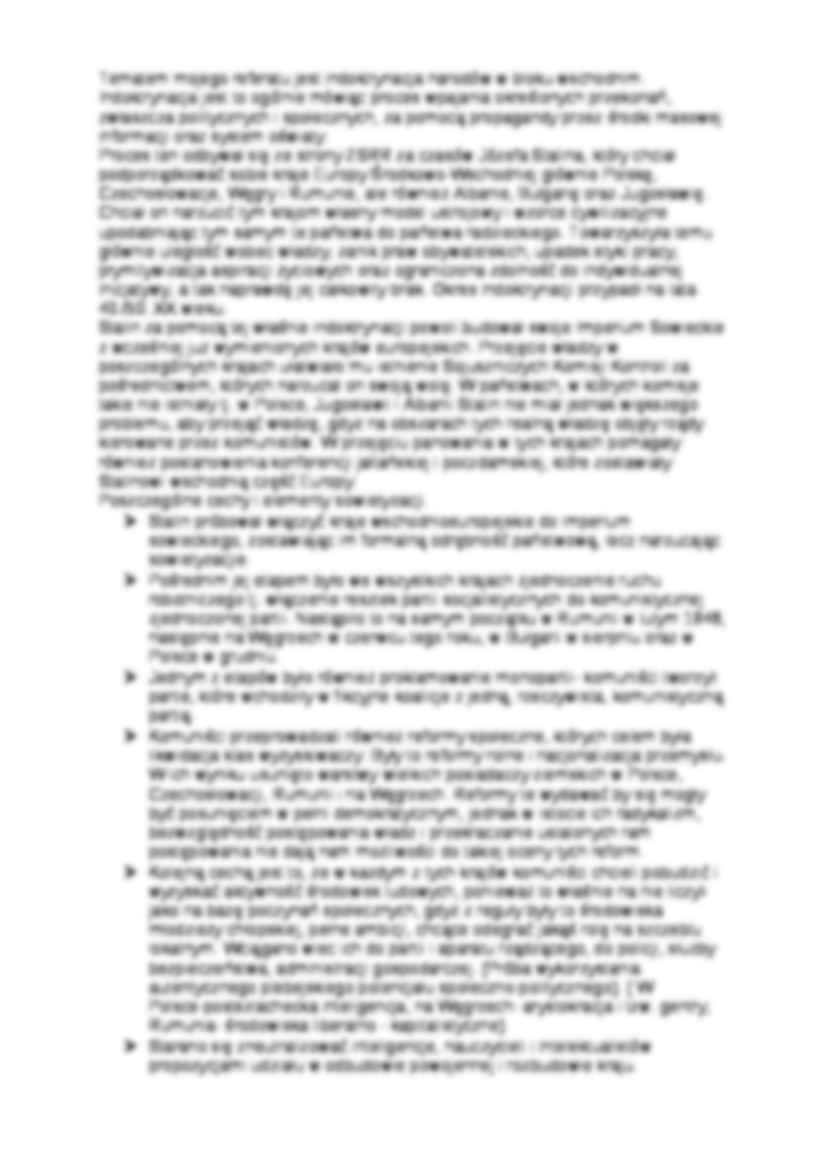 Sowietyzacja, blok wschodni - strona 2
