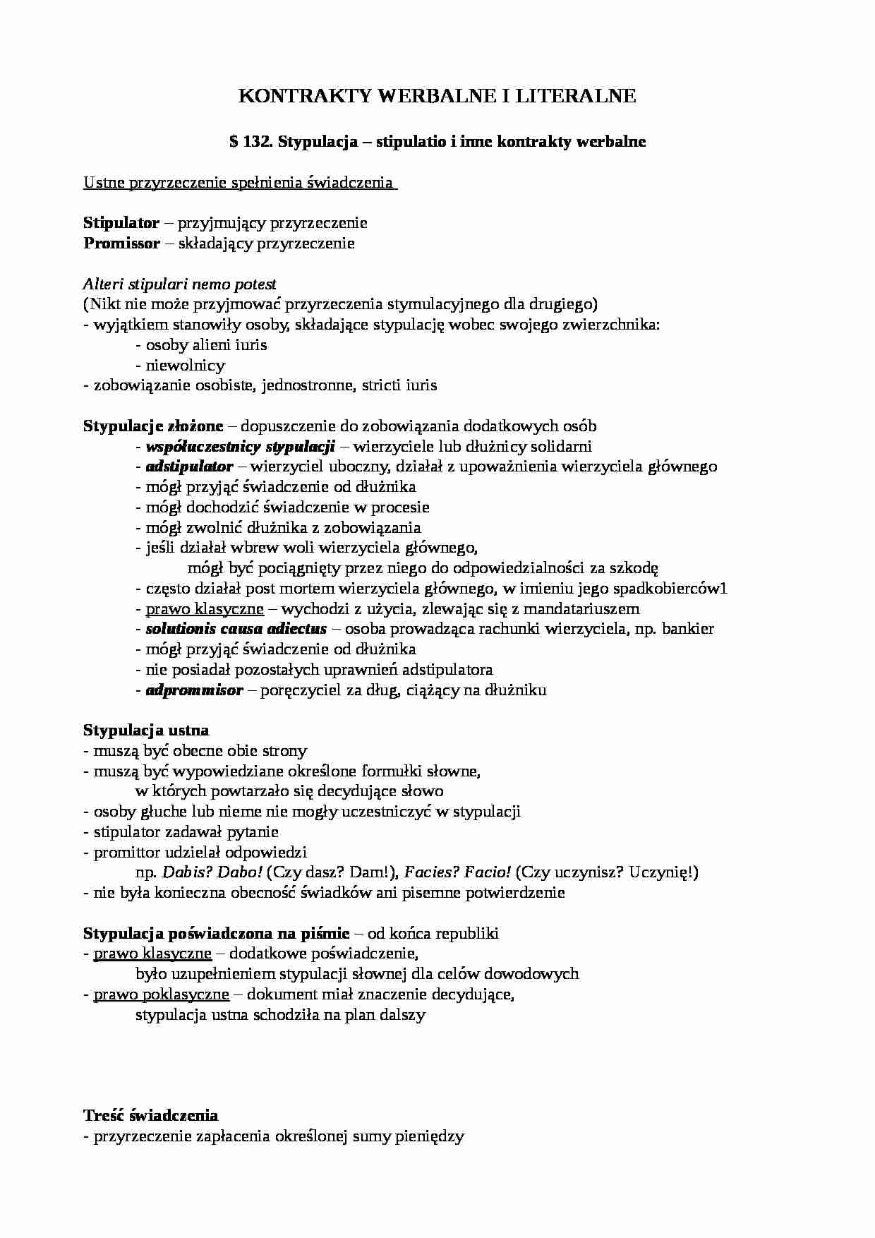 Kontrakty werbalne i literalne - strona 1