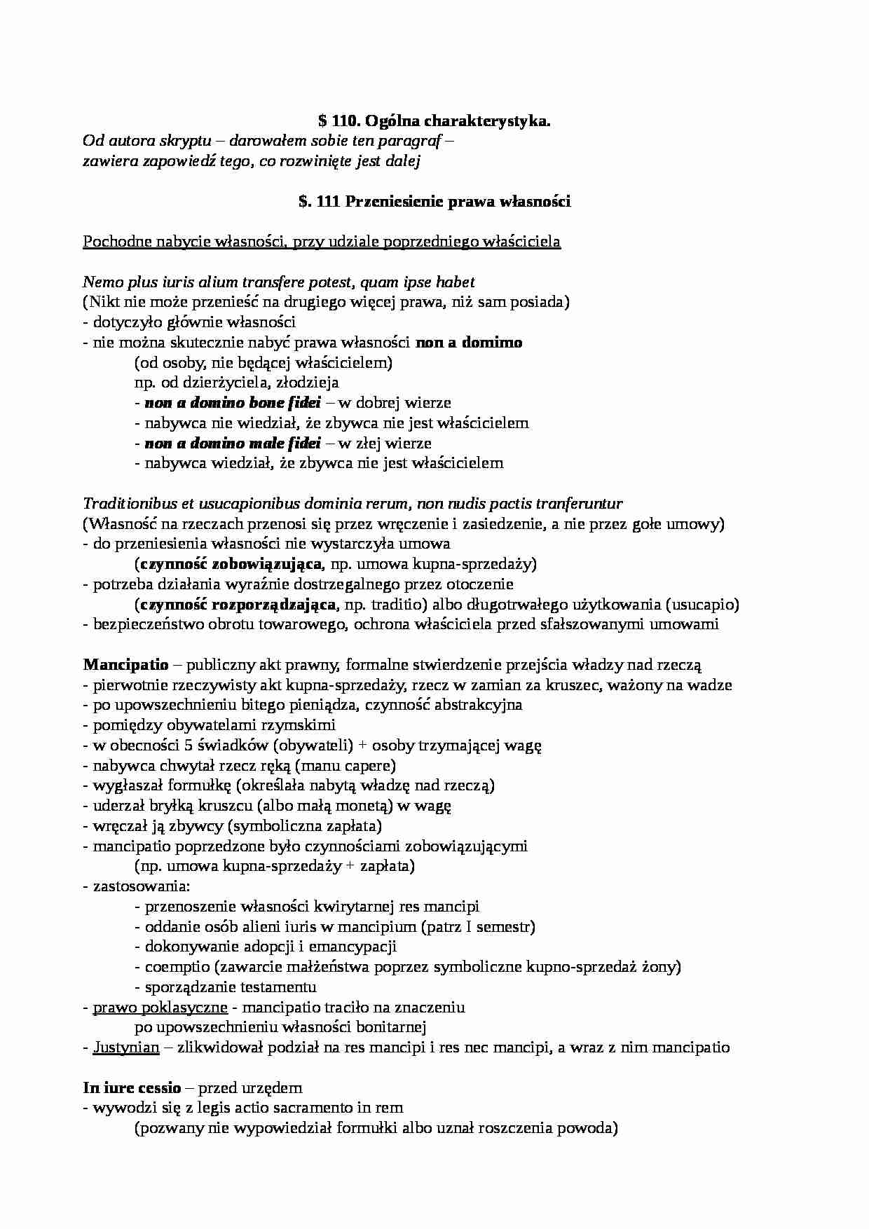 Nabycie i utrata prawa własności - strona 1