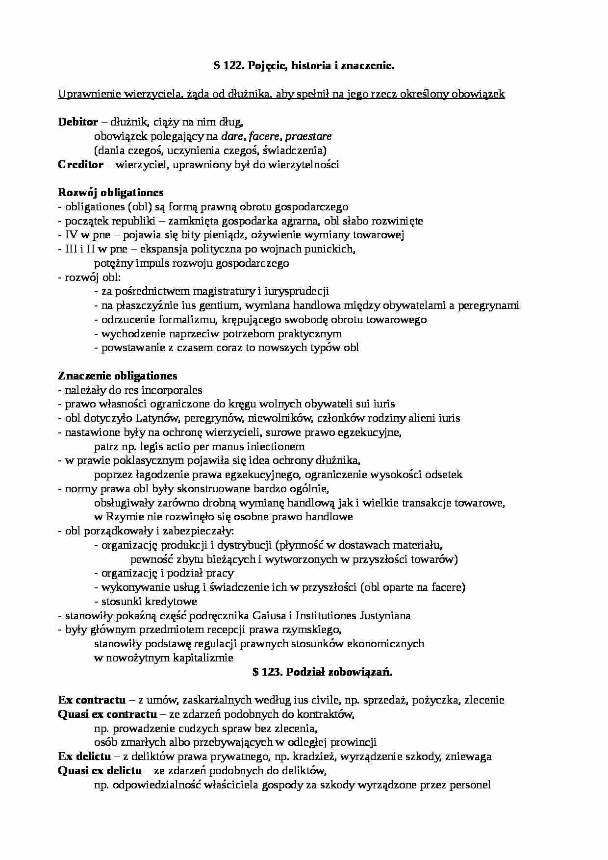 Wprowadzenie do prawa zobowiązań - strona 1