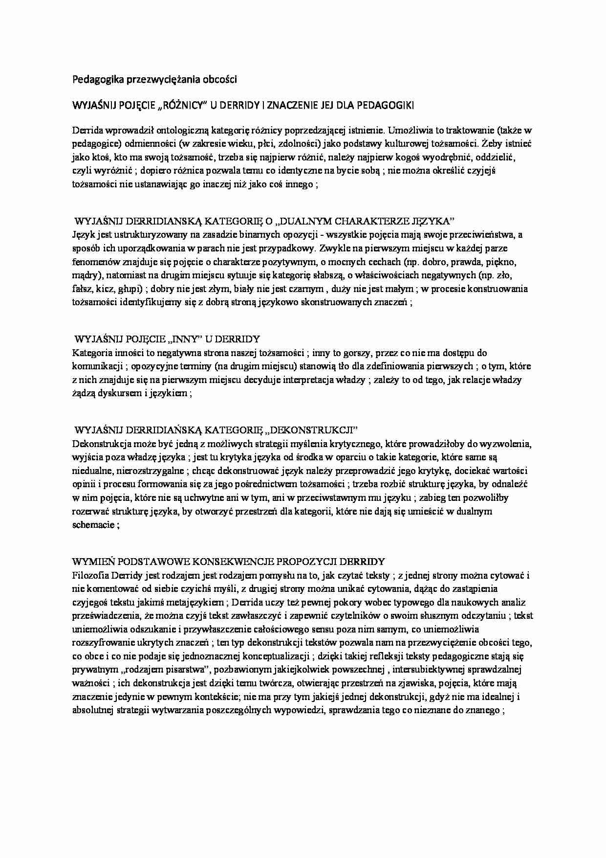 Pedagogika przezwyciężania obcości - strona 1