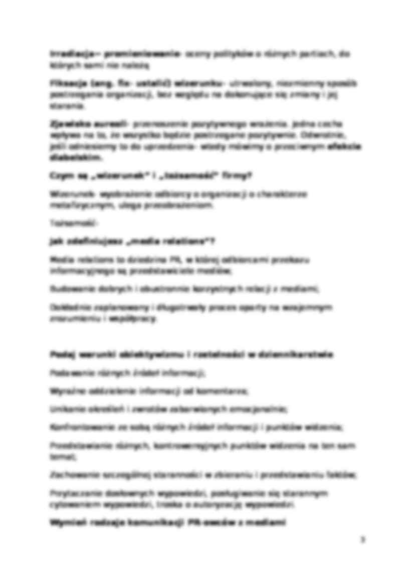 Pytania egzaminacyjne z public relations - strona 3