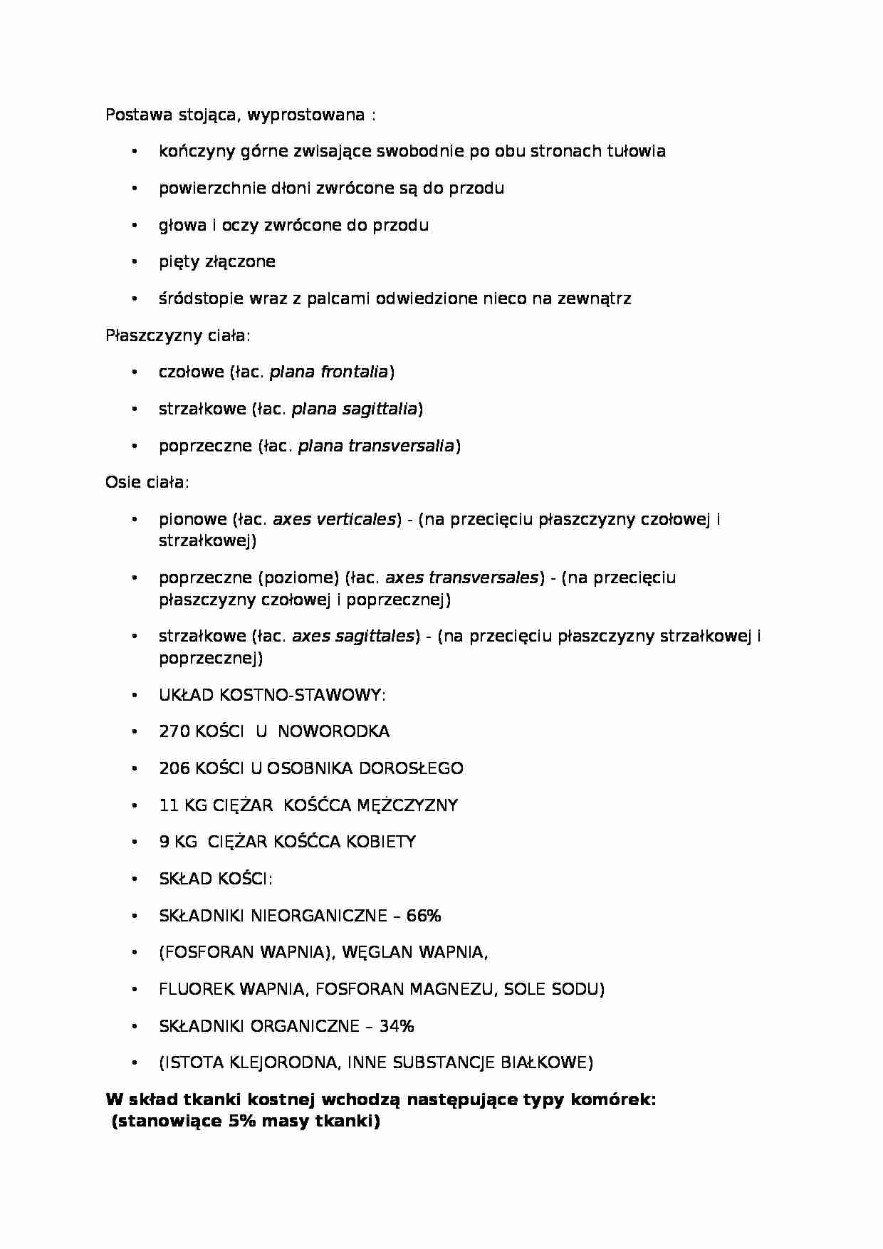 Anatomia człowieka - Wykład 1 - strona 1