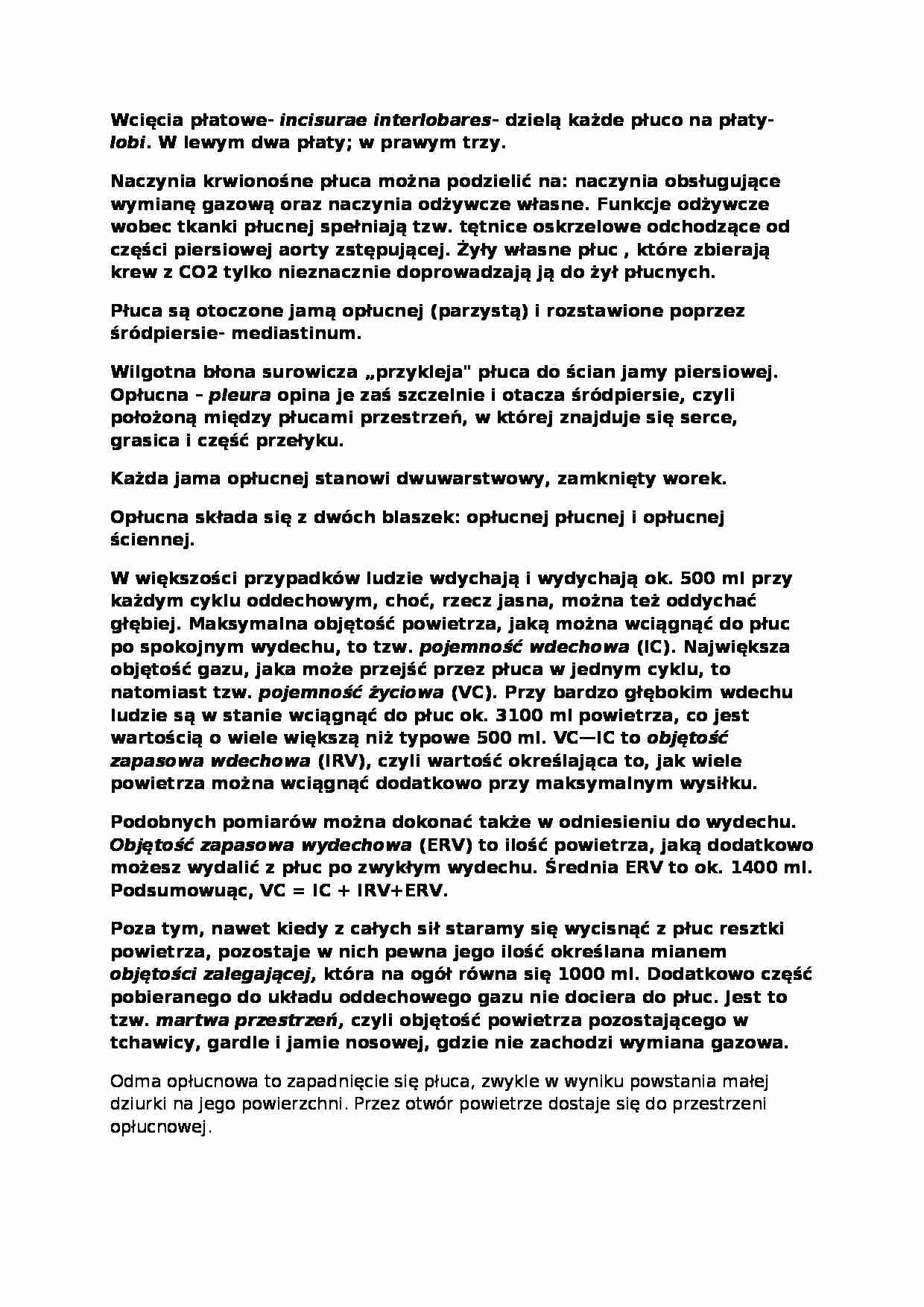 Anatomia człowieka - Wykład 6 - strona 1