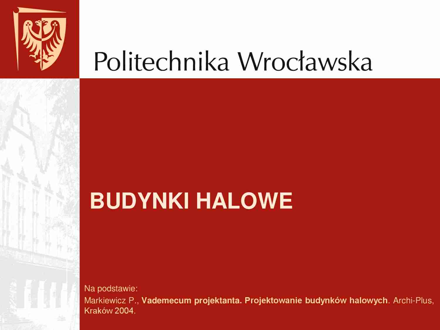 Budownictwo - wykład 12 - strona 1