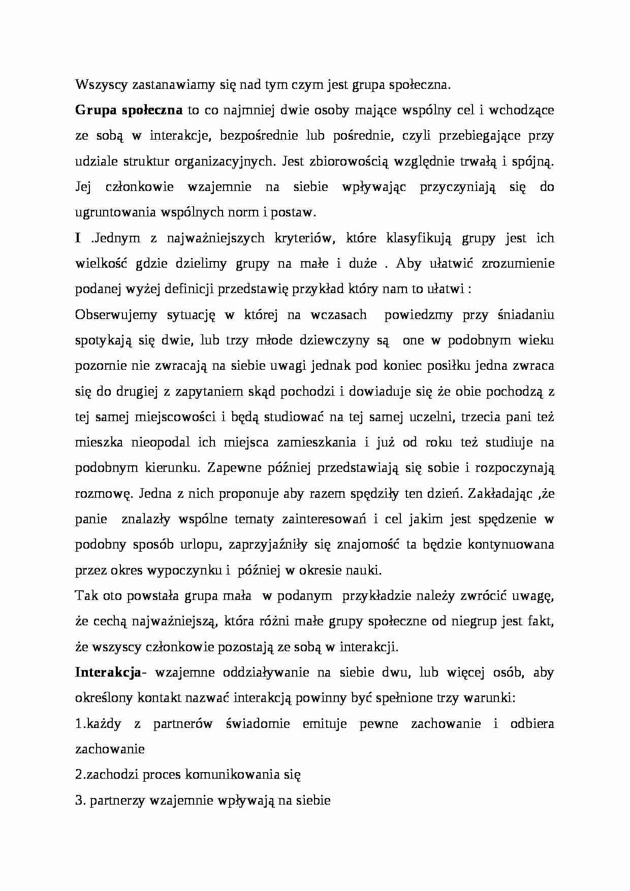 Grupa społeczna - strona 1