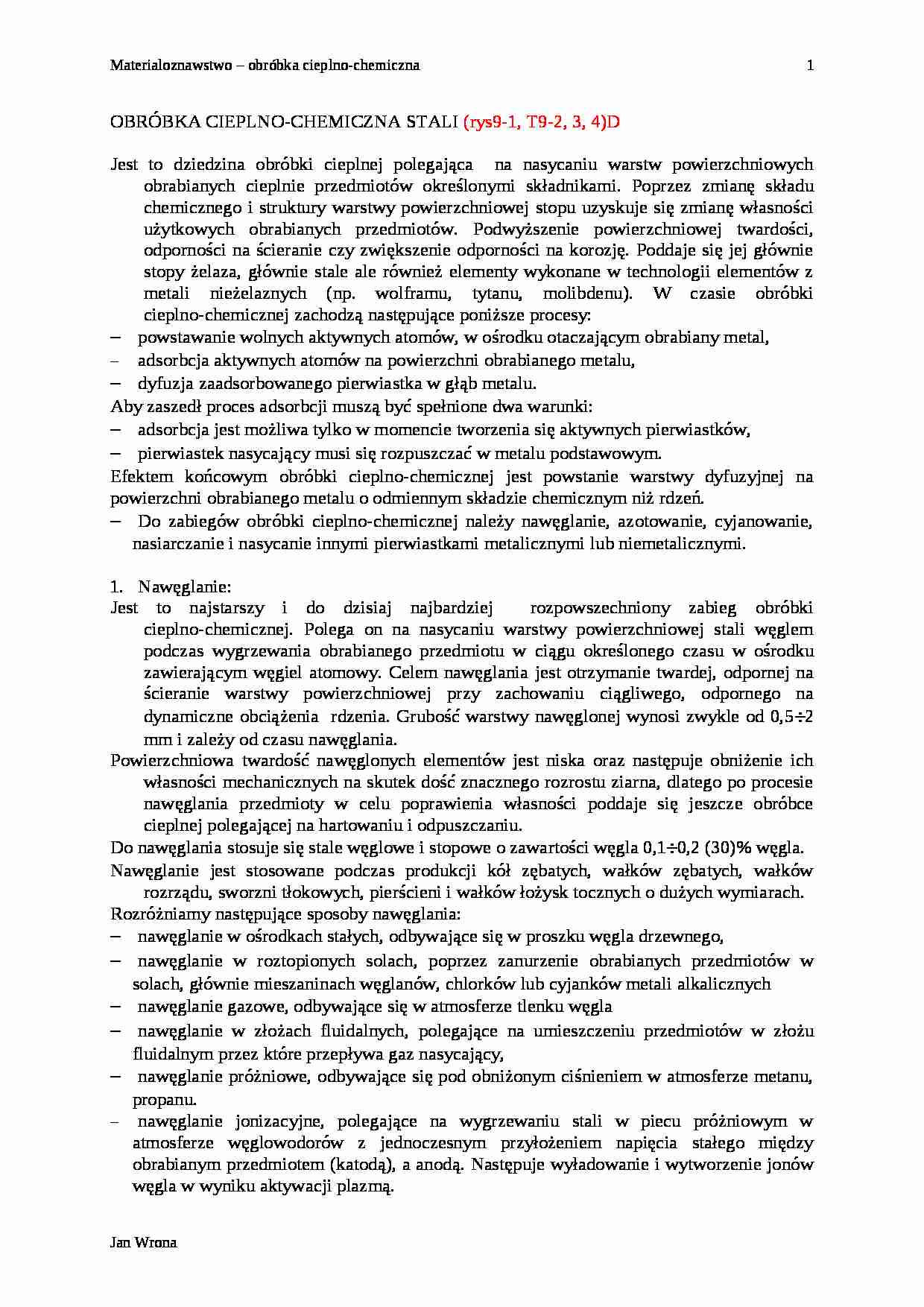 Obróbka cieplno-chemiczna - strona 1