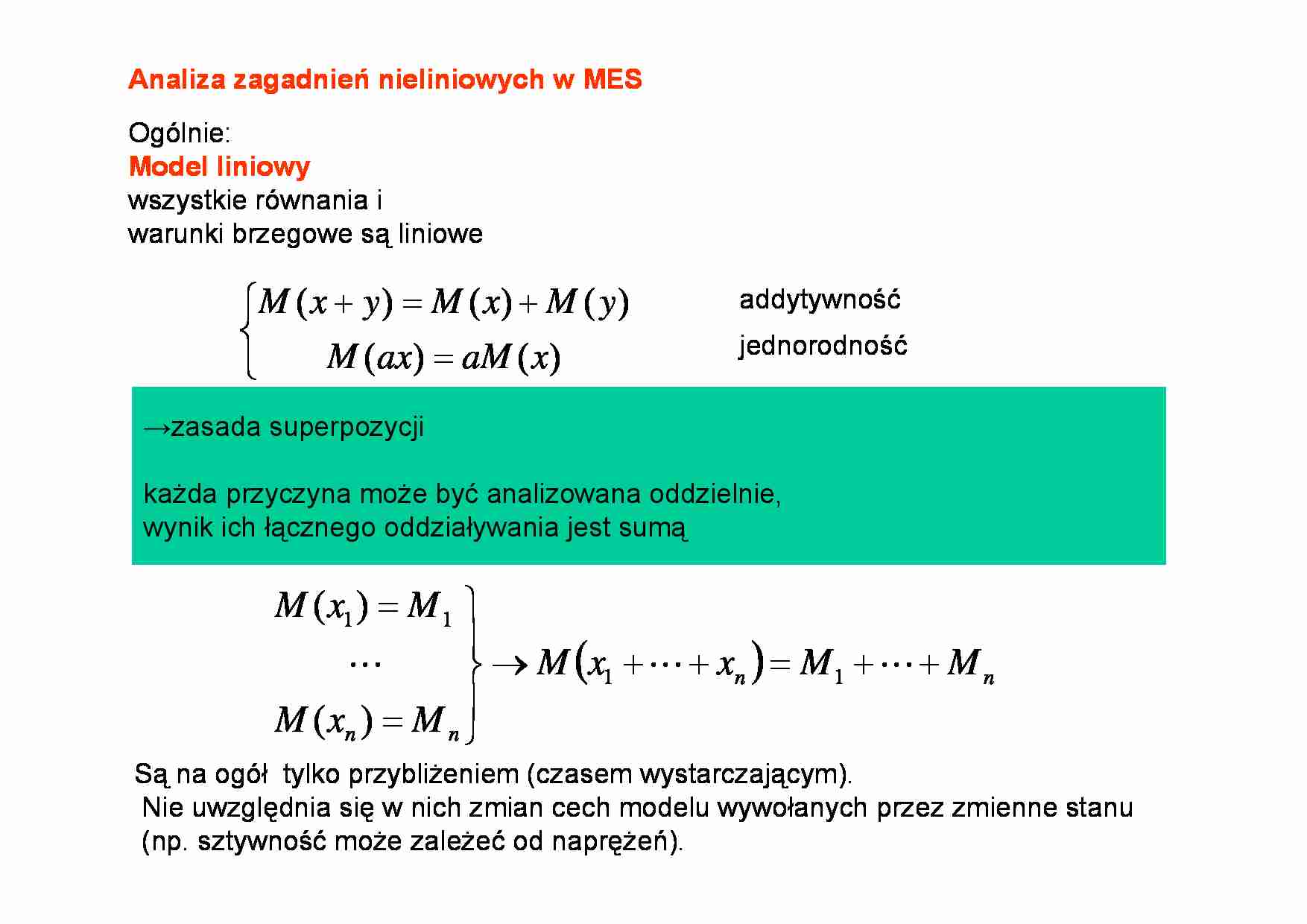 Zagadnienia nieliniowe 1 - strona 1