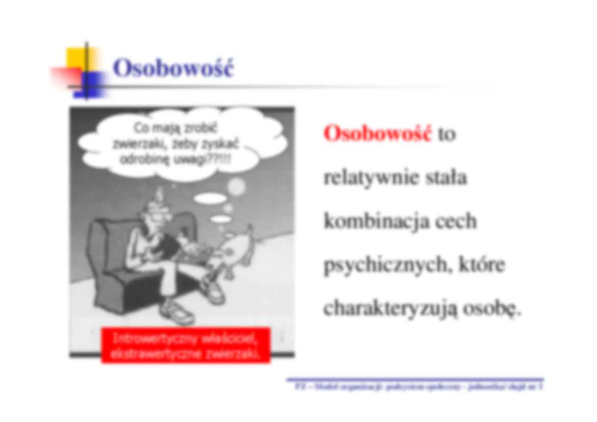Podstawy zarządzania - wykład 3 - podsystem społeczny - strona 3