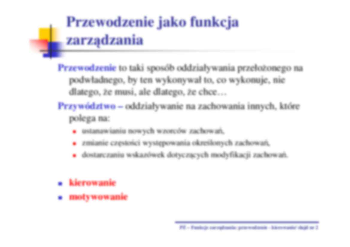 Podstawy zarządzania - wykład 11 - strona 2