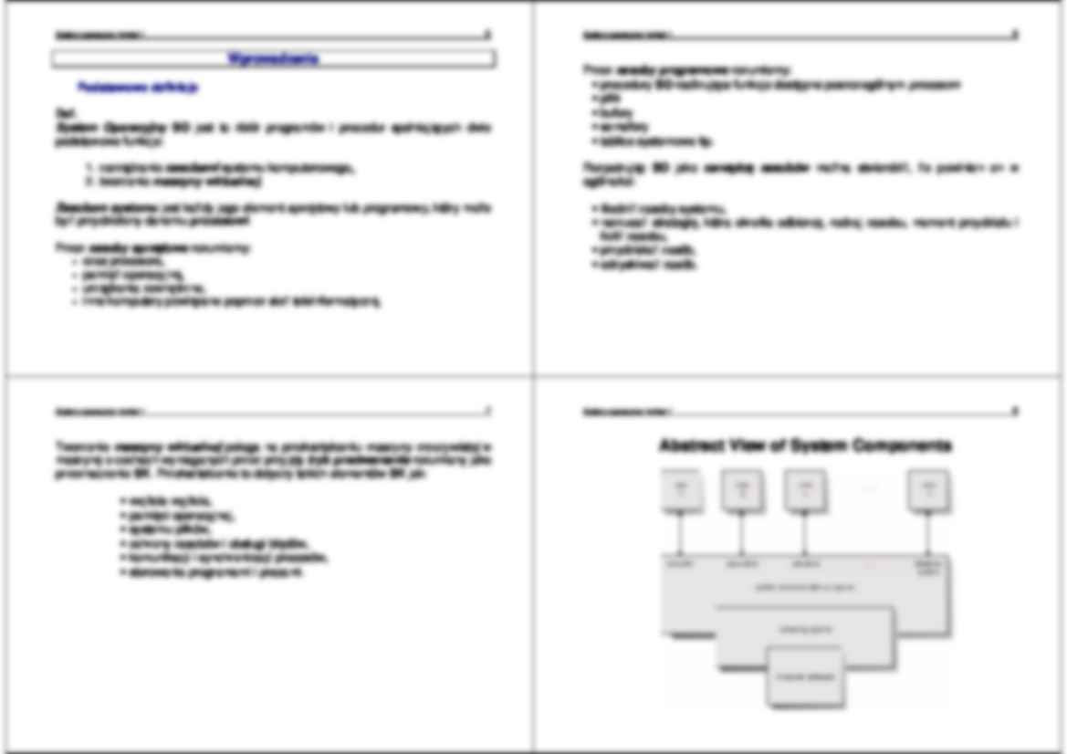 Systemy operacyjne - wykład 1 - strona 2
