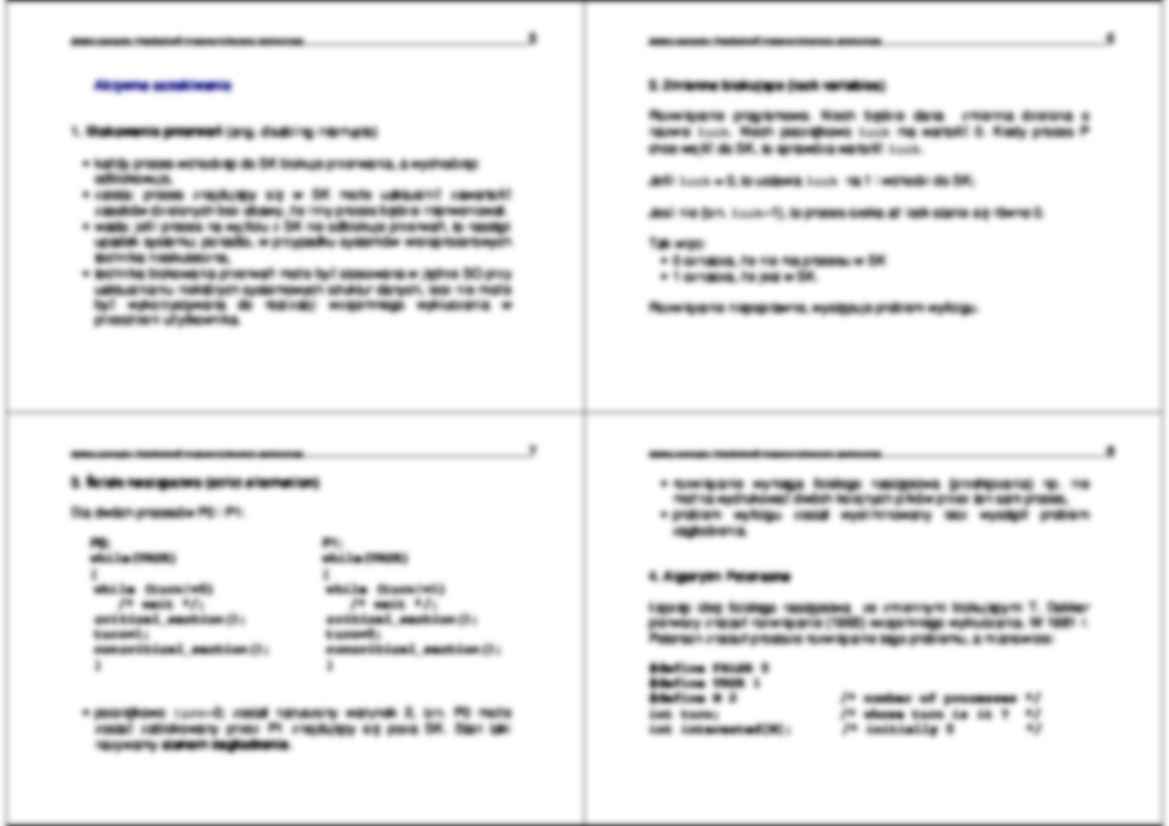 Systemy operacyjne - wykład 5 - strona 2