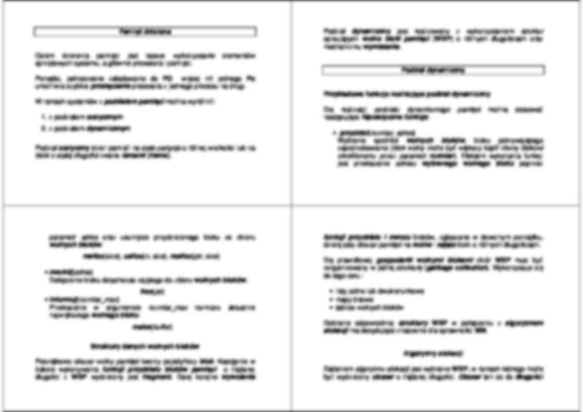 Systemy operacyjne - wykład 7 - strona 2