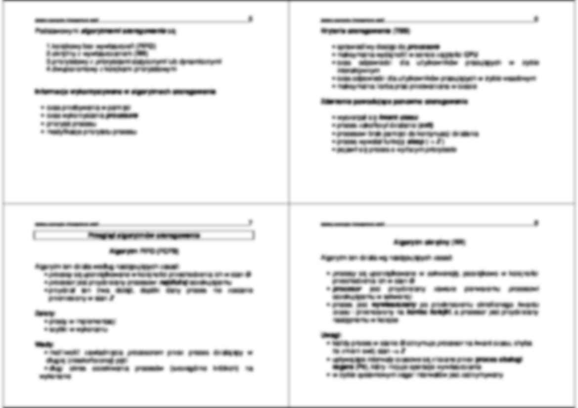 Systemy operacyjne - wykład 8 - strona 2