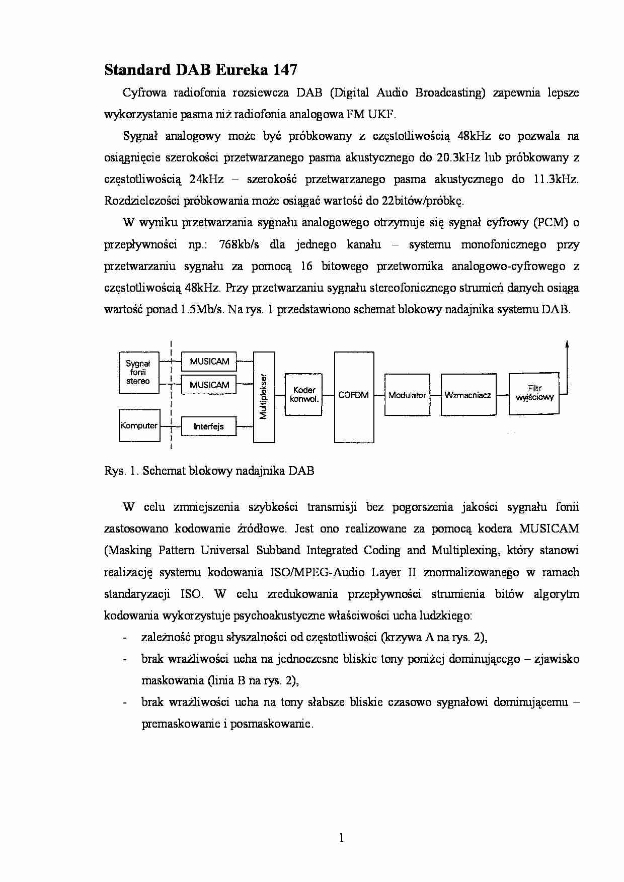 Standard DAB Eureka 147 - strona 1