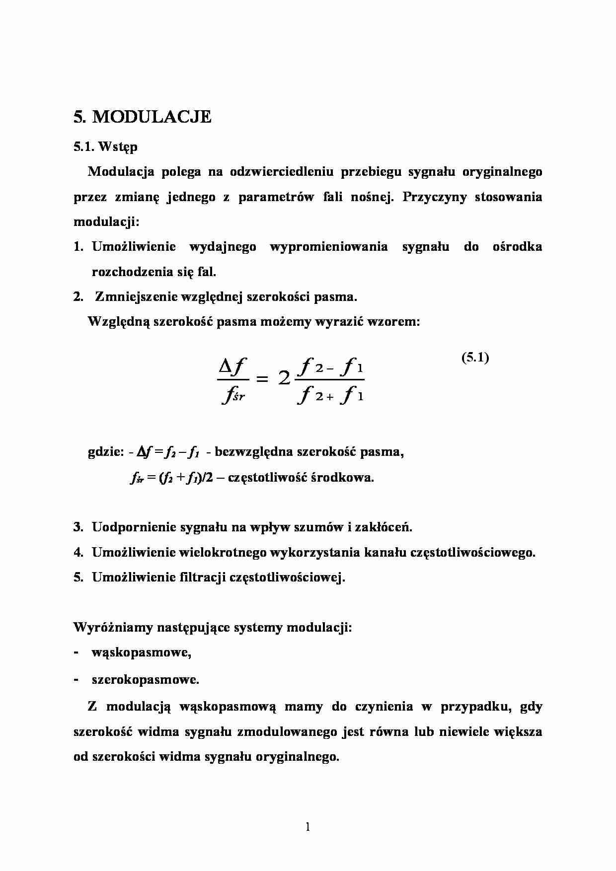 Systemy radiokominkacyjne  - modulacje - strona 1