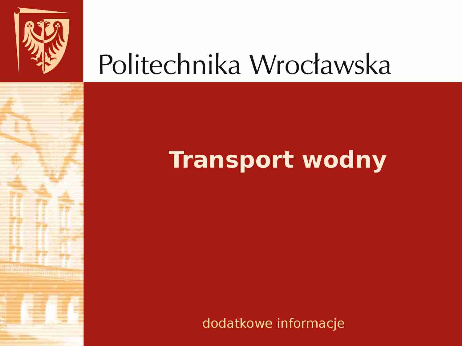 Transport - transport wodny - strona 1