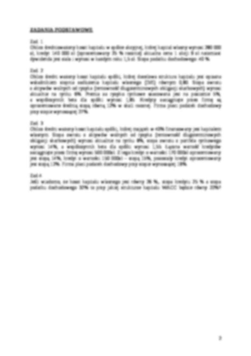 Koszt kapitału, koszt ważony - strona 2