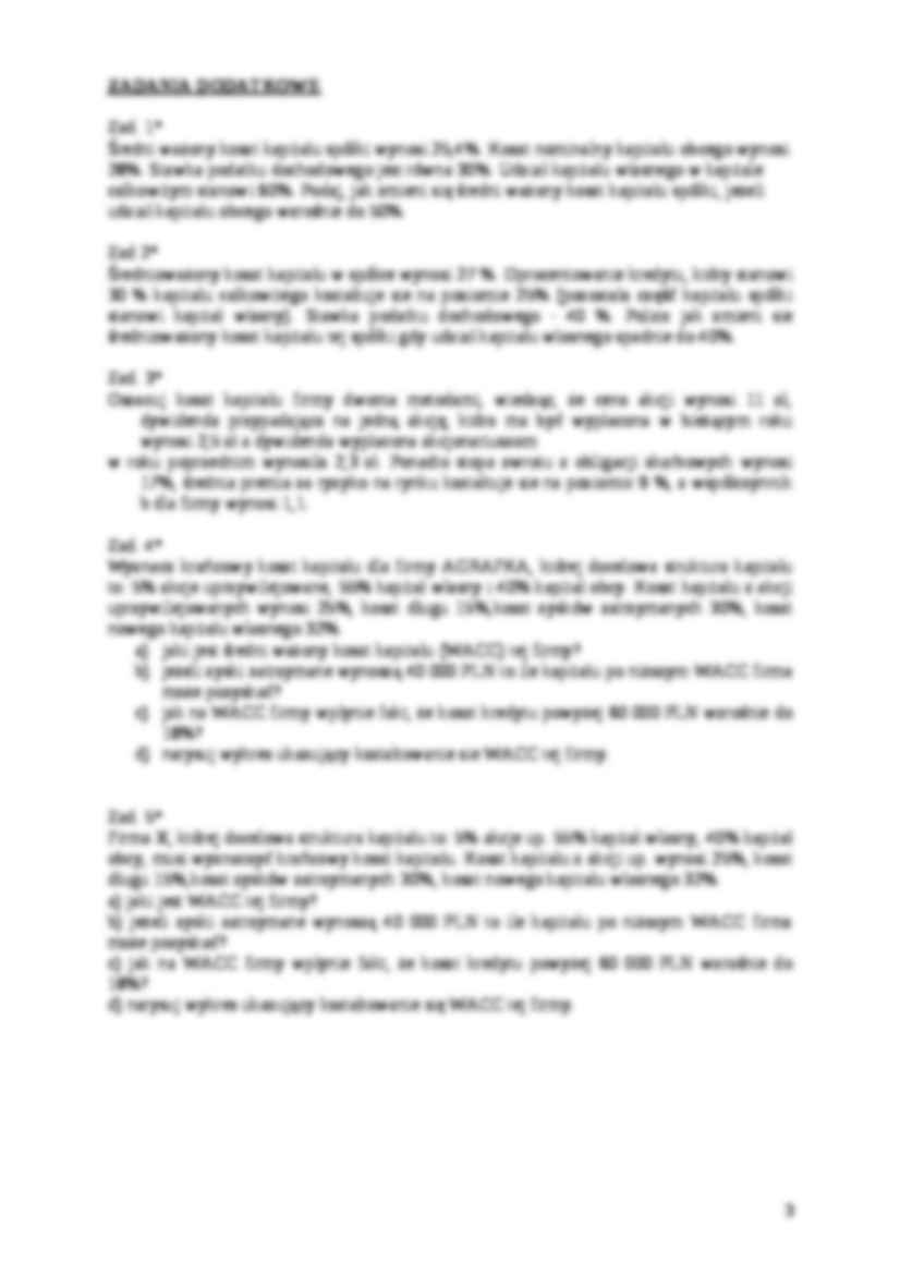 Koszt kapitału, koszt ważony - strona 3