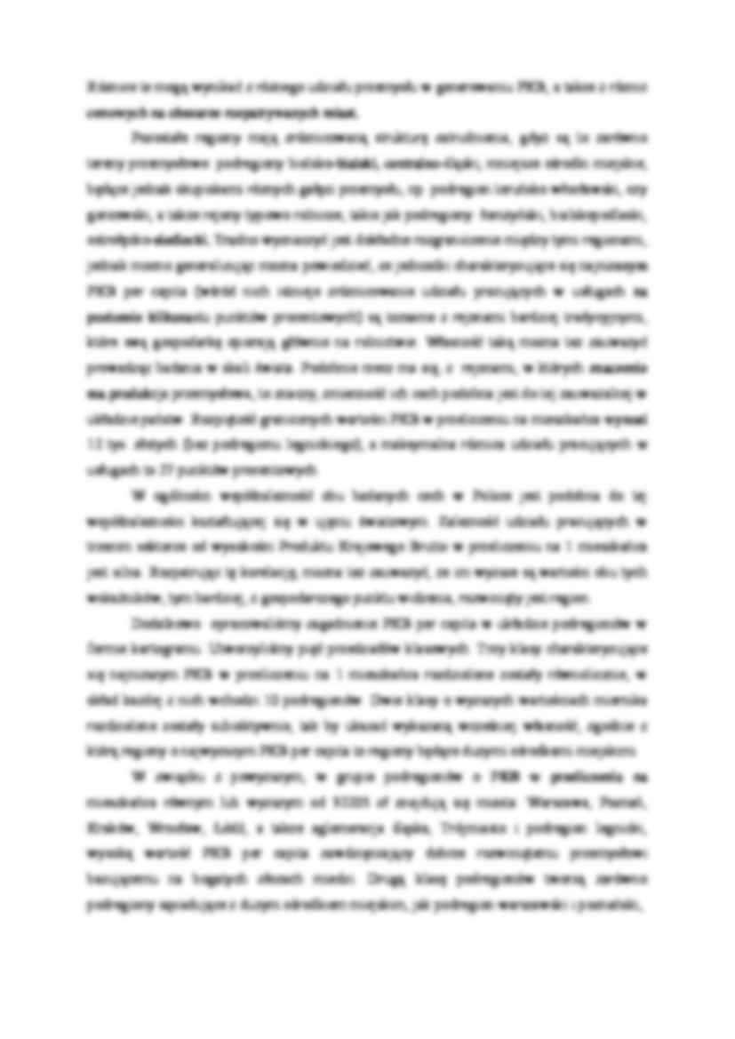 Pracujący w sektorze III i PKB per capita w układzie regionalnym w Polsce w 2006 roku - strona 2