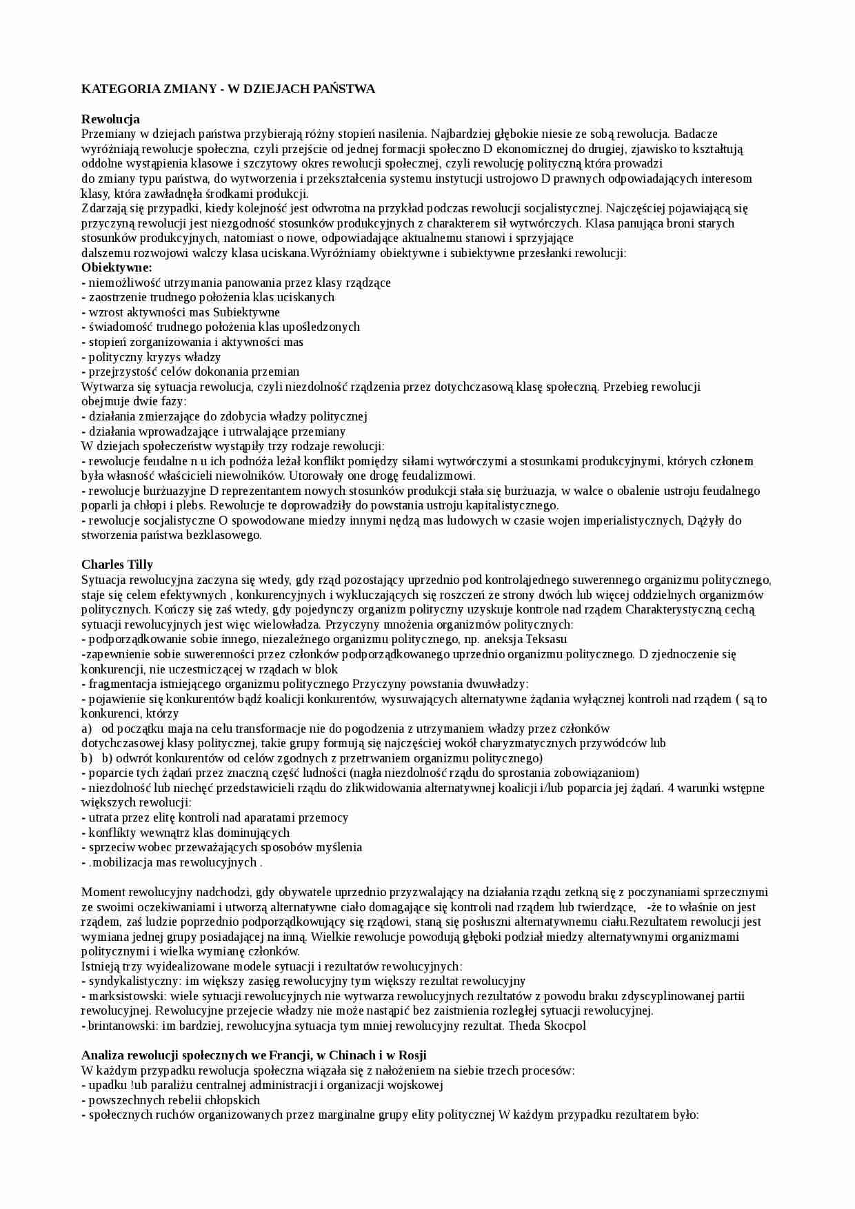 Kategoria zmiany w dziejach państwa - strona 1