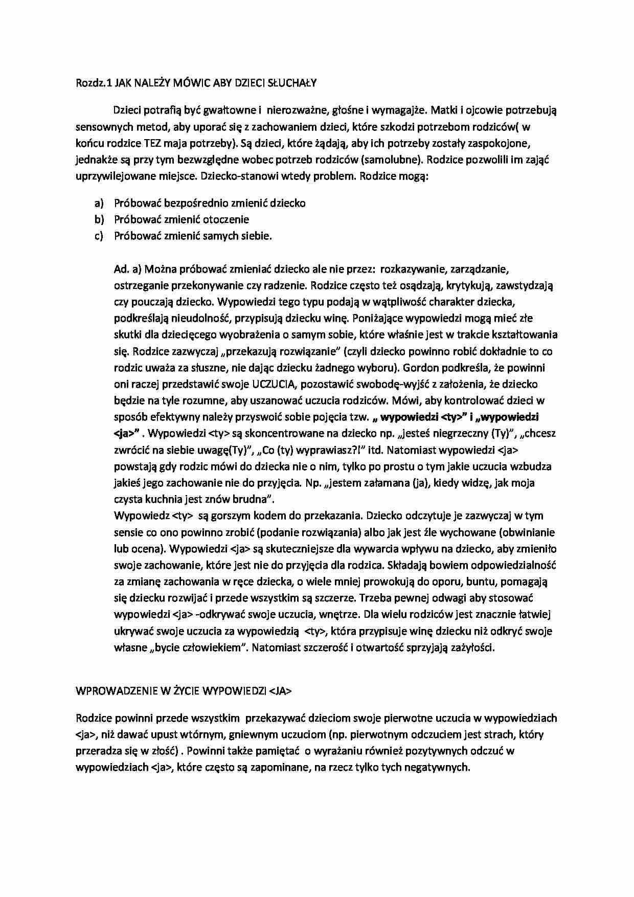 Pedagogika - jak należy mówić - strona 1