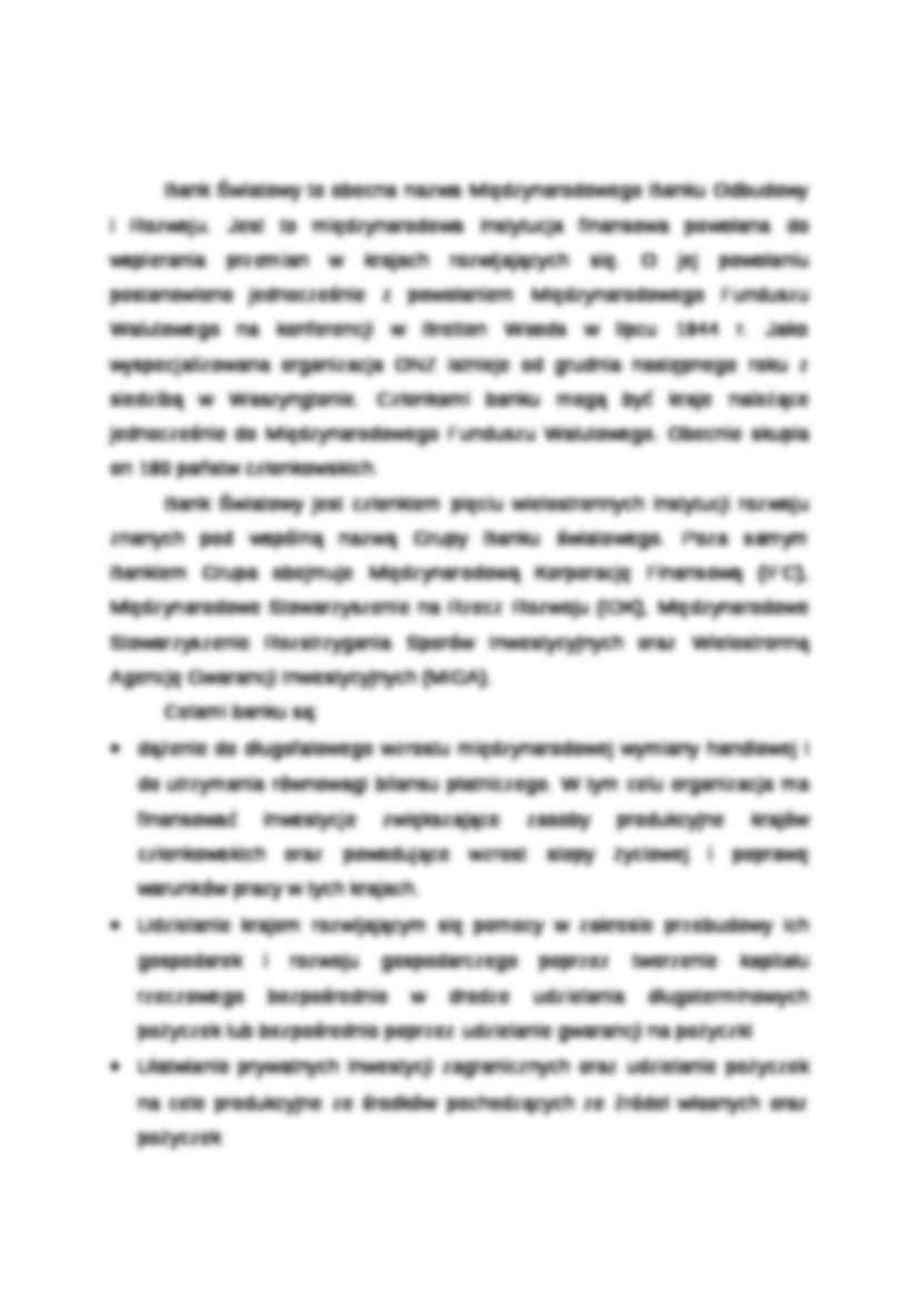 Bank światowy i  jego udziały - strona 2