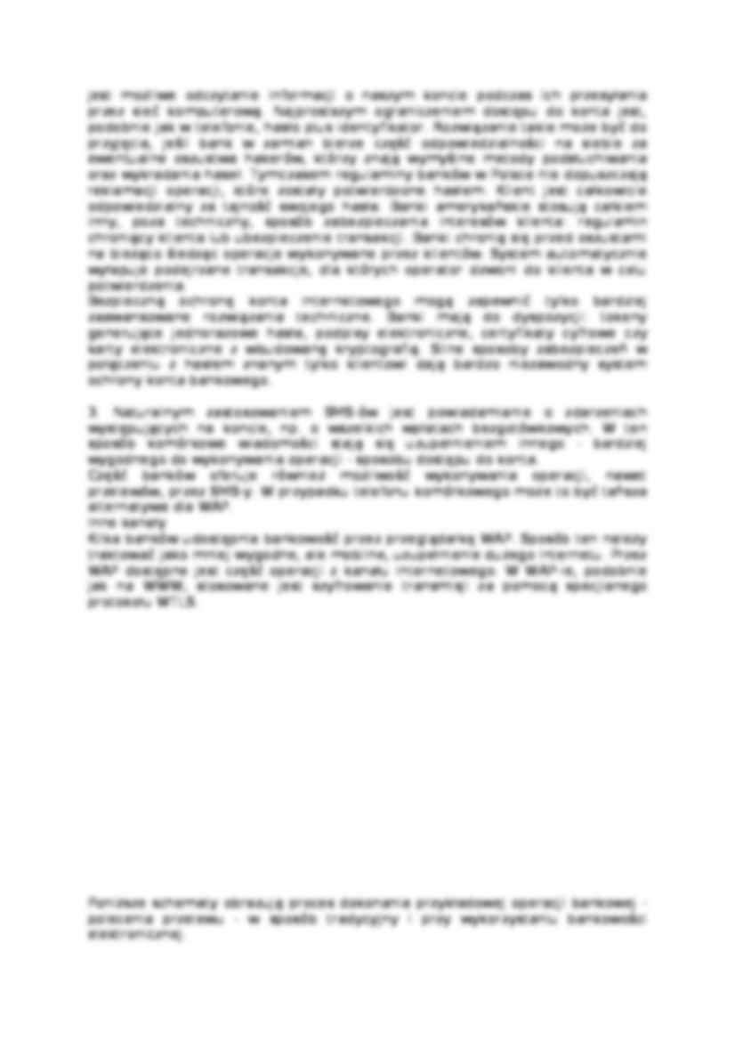 Systemy bankowe - Bankowość elektroniczna - strona 2