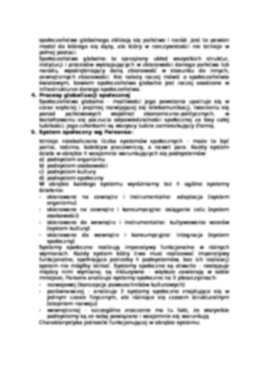 makrosocjologia - opracowane zagadnienia - strona 3