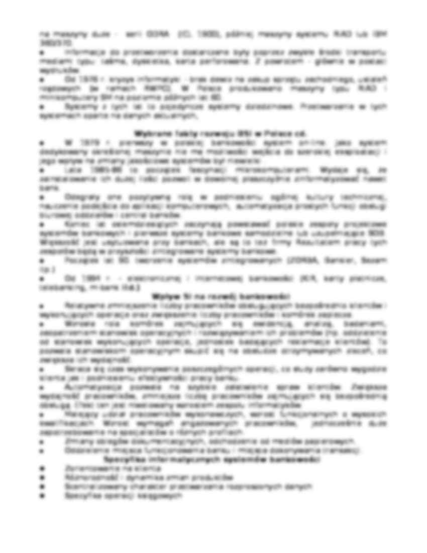 Bankowy system informatyczny i jego funkcje - strona 3