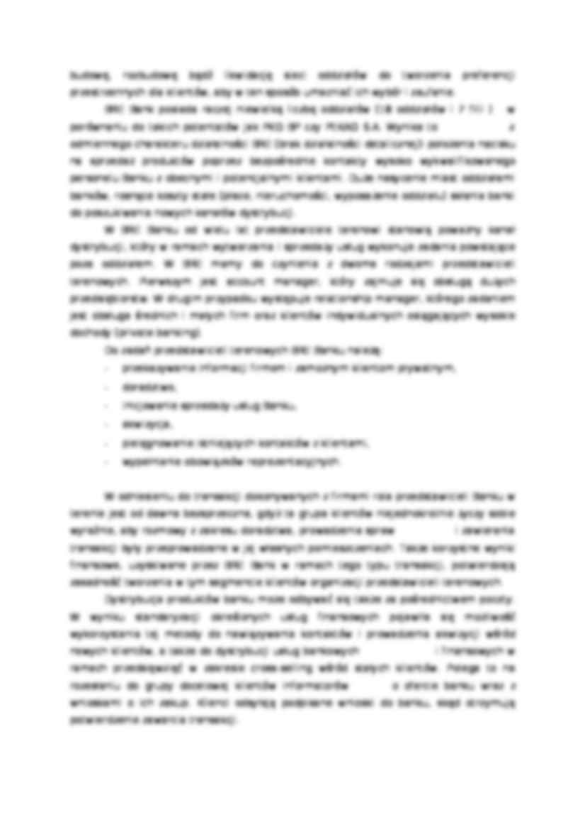 Dystrybucja produktów bankowych marketing mix - strona 3