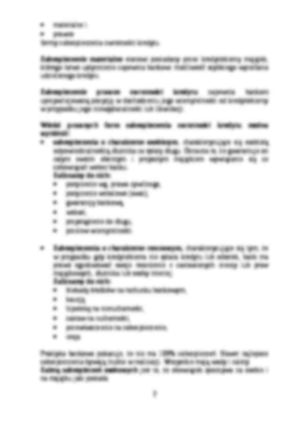 Formy zabezpieczenia zwrotu kredytu - Działalność kredytowa banków - strona 2