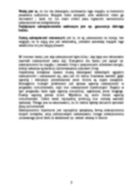 Formy zabezpieczenia zwrotu kredytu - Działalność kredytowa banków - strona 3