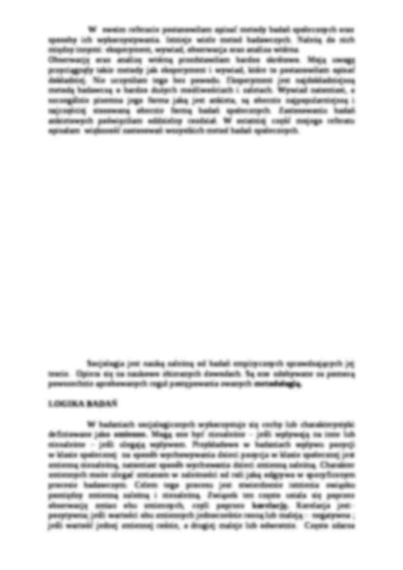 Metody badań społecznych - Logika badań - strona 3
