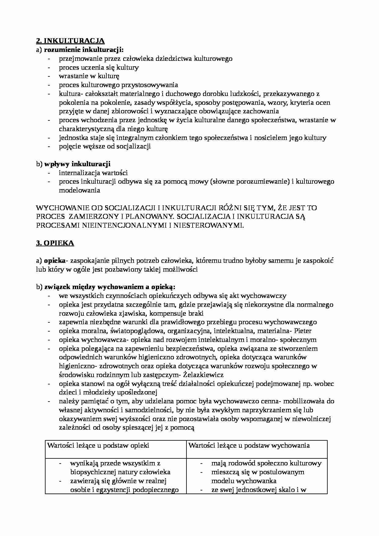 Inkulturacja, rozumienie inkulturacji - strona 1