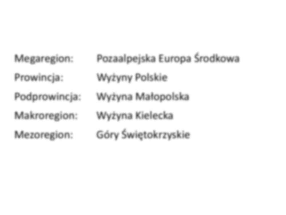 Góry świętokrzyskie - Rzeźba terenu -   Podział regionalny - strona 3