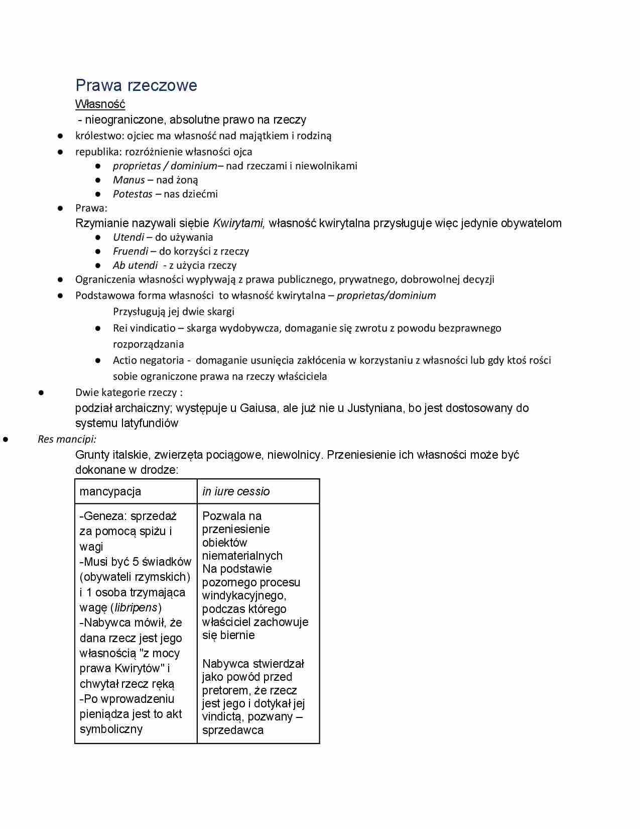 Prawa rzeczowe - strona 1