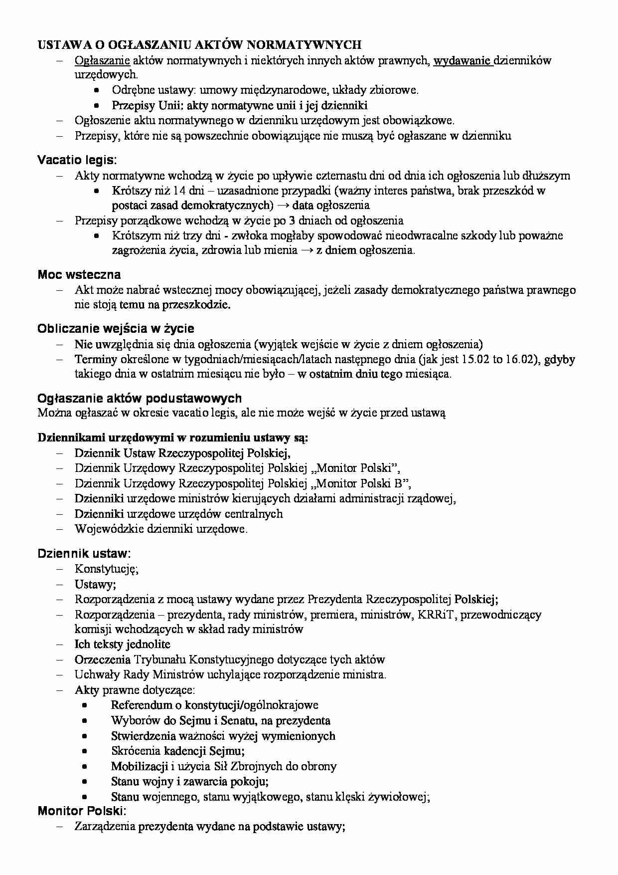 Ustawa i konstytucja - strona 1