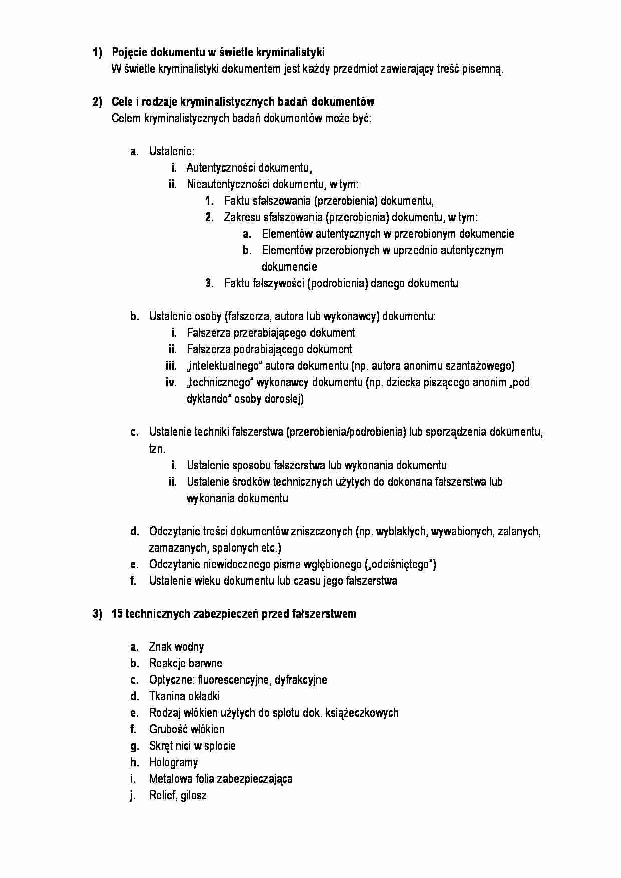 Ogólne zagadnienia na temat fałszerstwa - strona 1