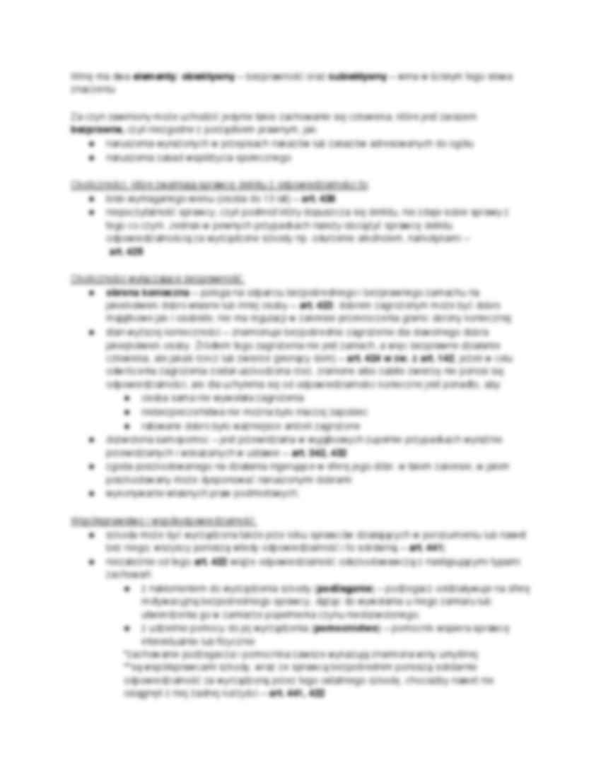 Odpowiedzialność deliktowa i za czyny własne - strona 2