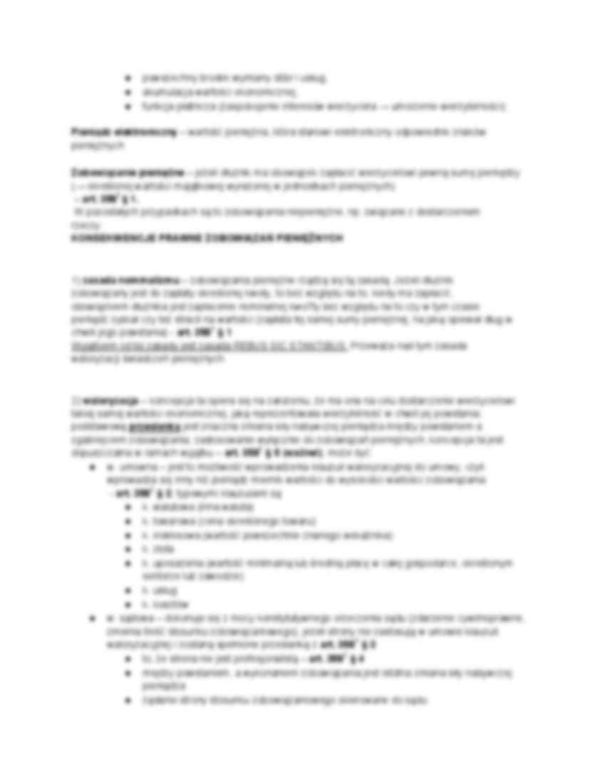 Rodzaje zobowiązań, Zobowiązania pieniężne - strona 2