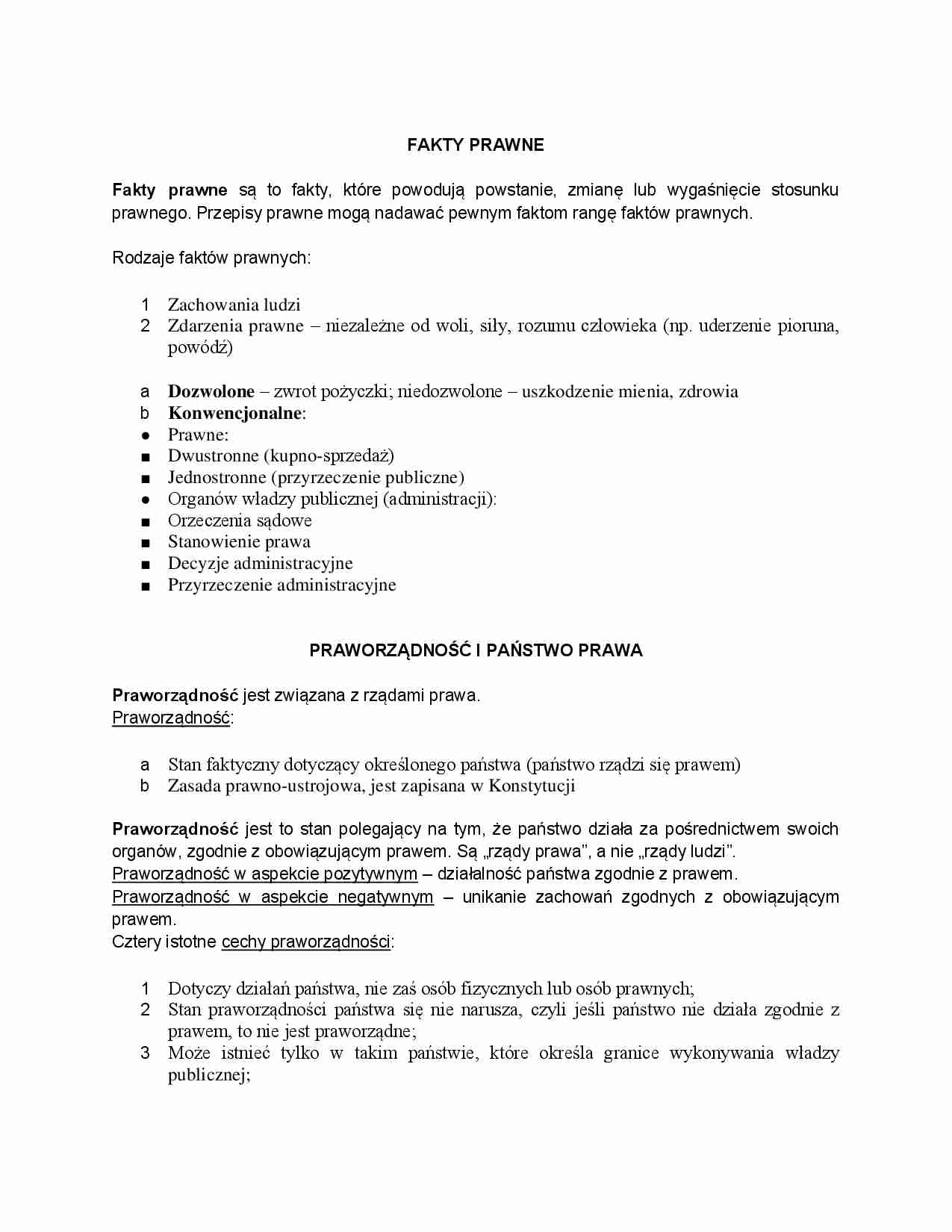 Fakty prawne i państwo prawa - strona 1