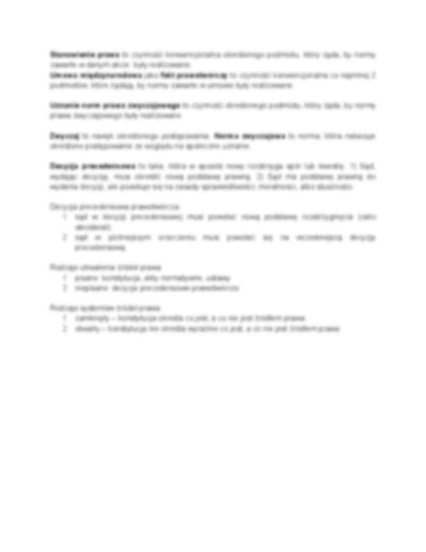 Normy postępowania, powstanie i źródła prawa - strona 3