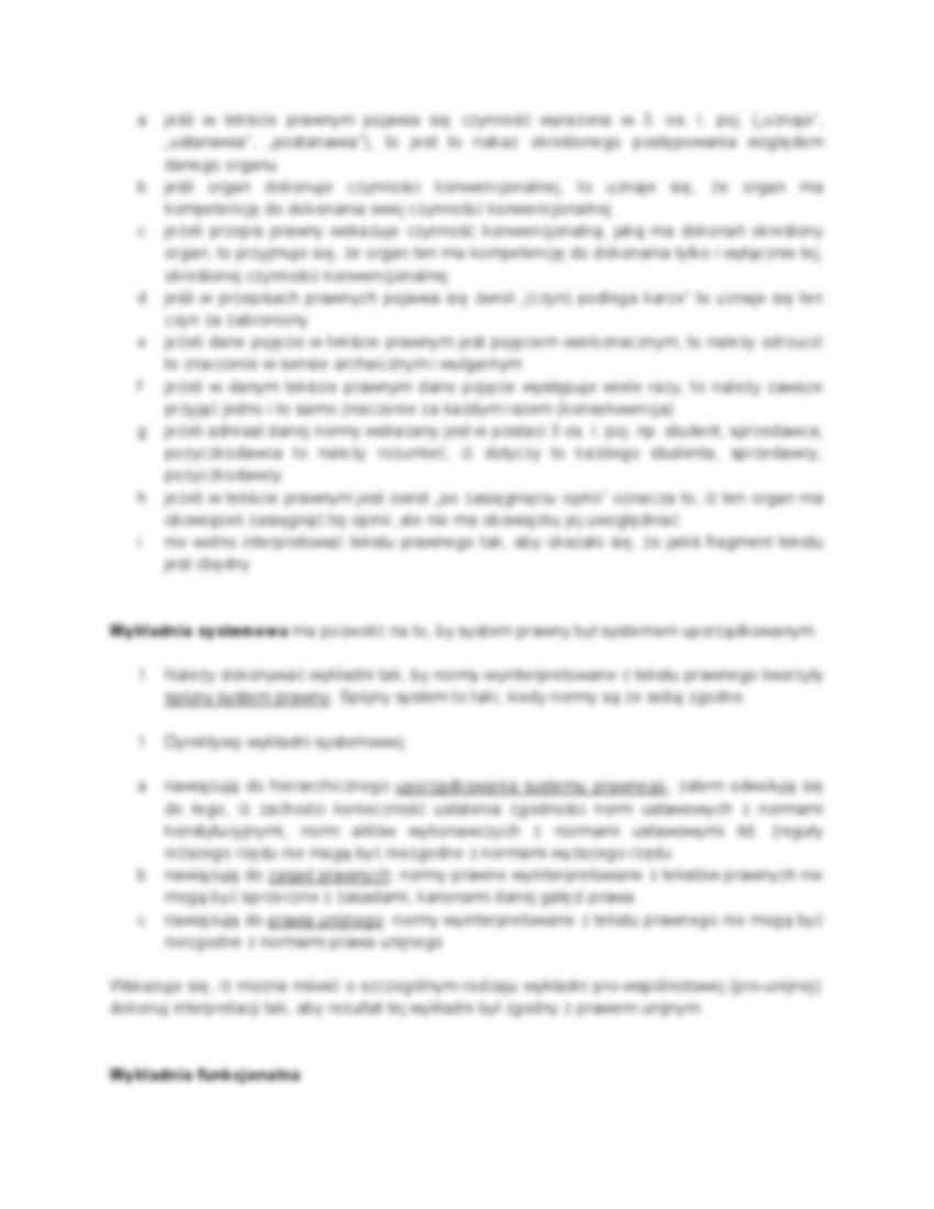 Wykładnia prawa  - strona 2